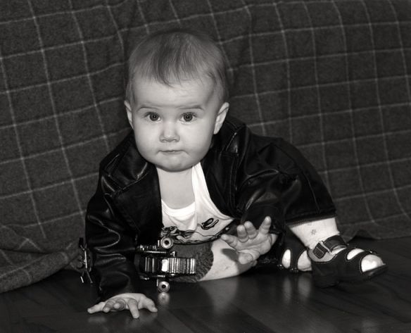 Дети примерка косухи