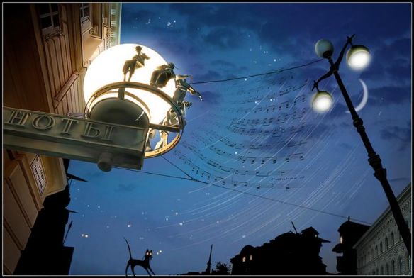 Фото блюз для фонарного столба :)